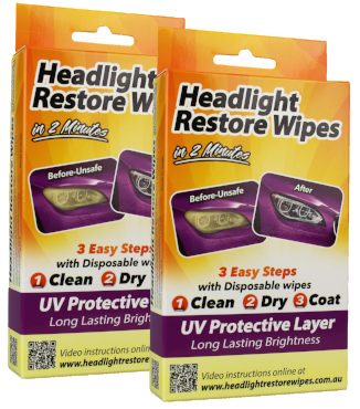 2 x Headlight Restore Wipes Kits